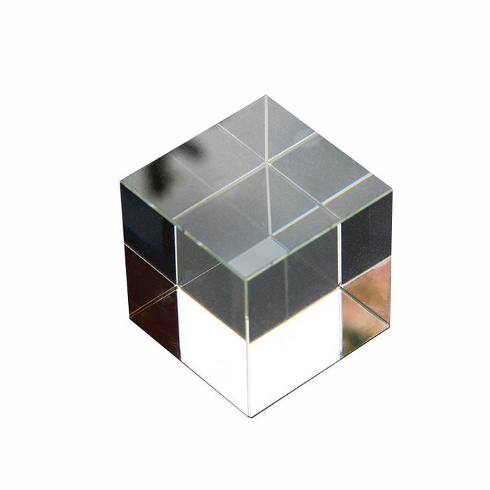 Transparent Crystal Glass Cube White Embryo
